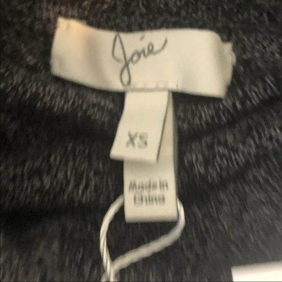 Joie sweater Womens XS Merino Wool Poncho Sweater Jalea B Cowl Neck gray pockets - Picture 7 of 10